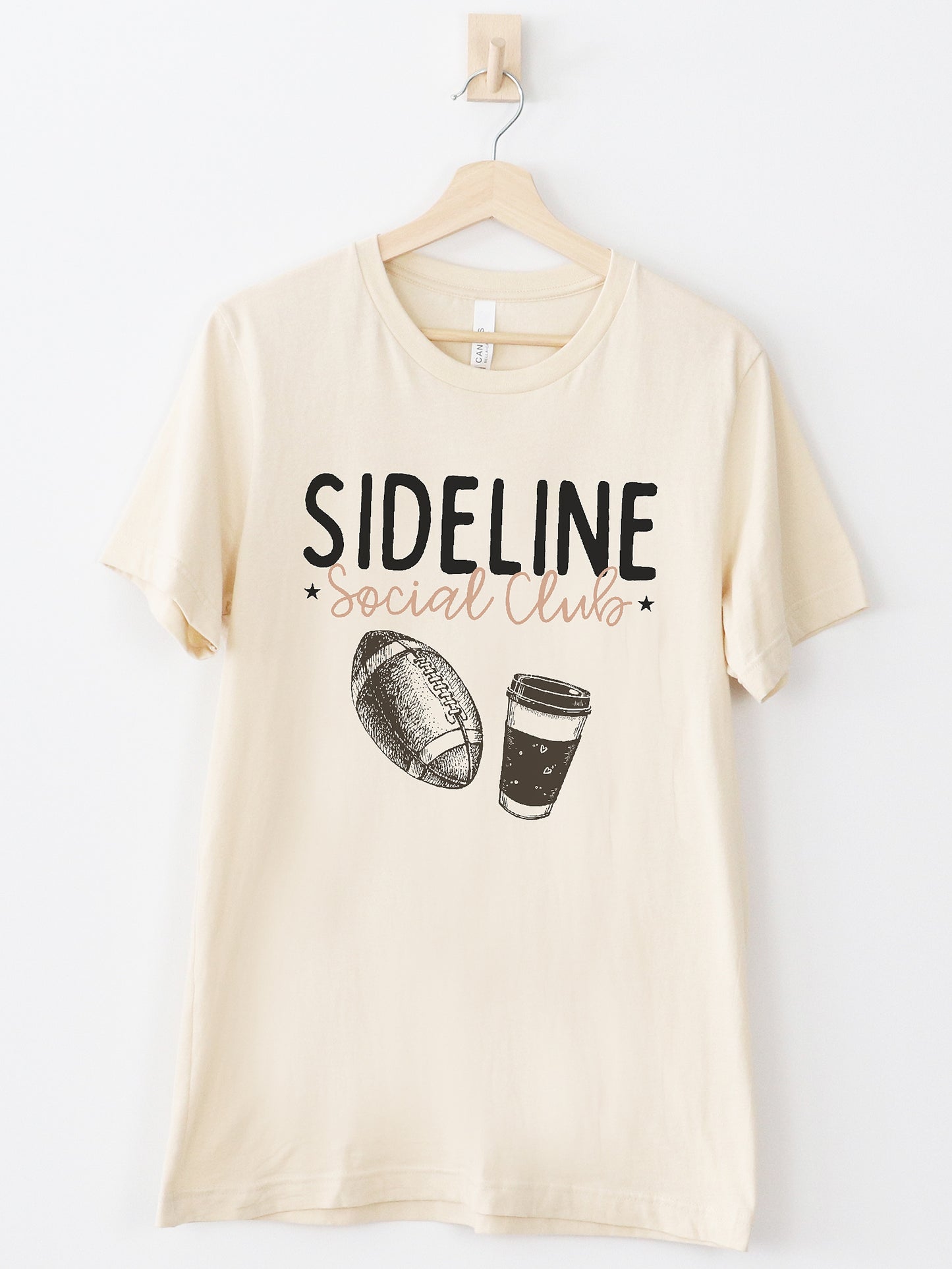 Sideline Social Club Cream Graphic Tee