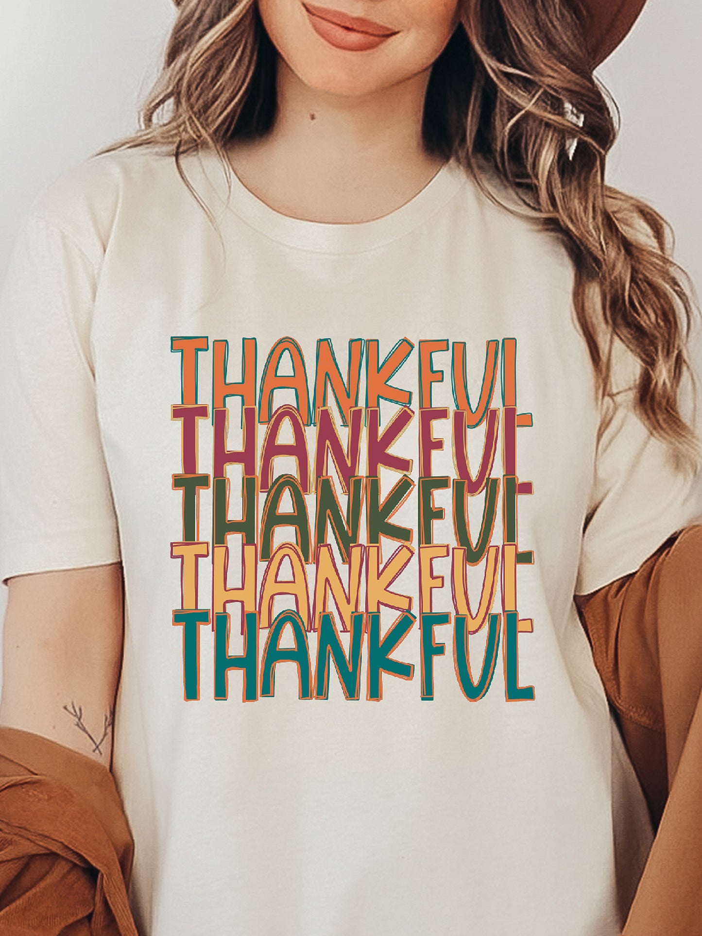 Thankful Cream Graphic Tee