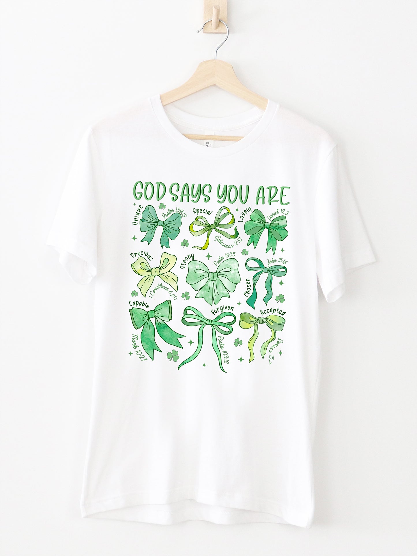 God Says You Are White Graphic Tee