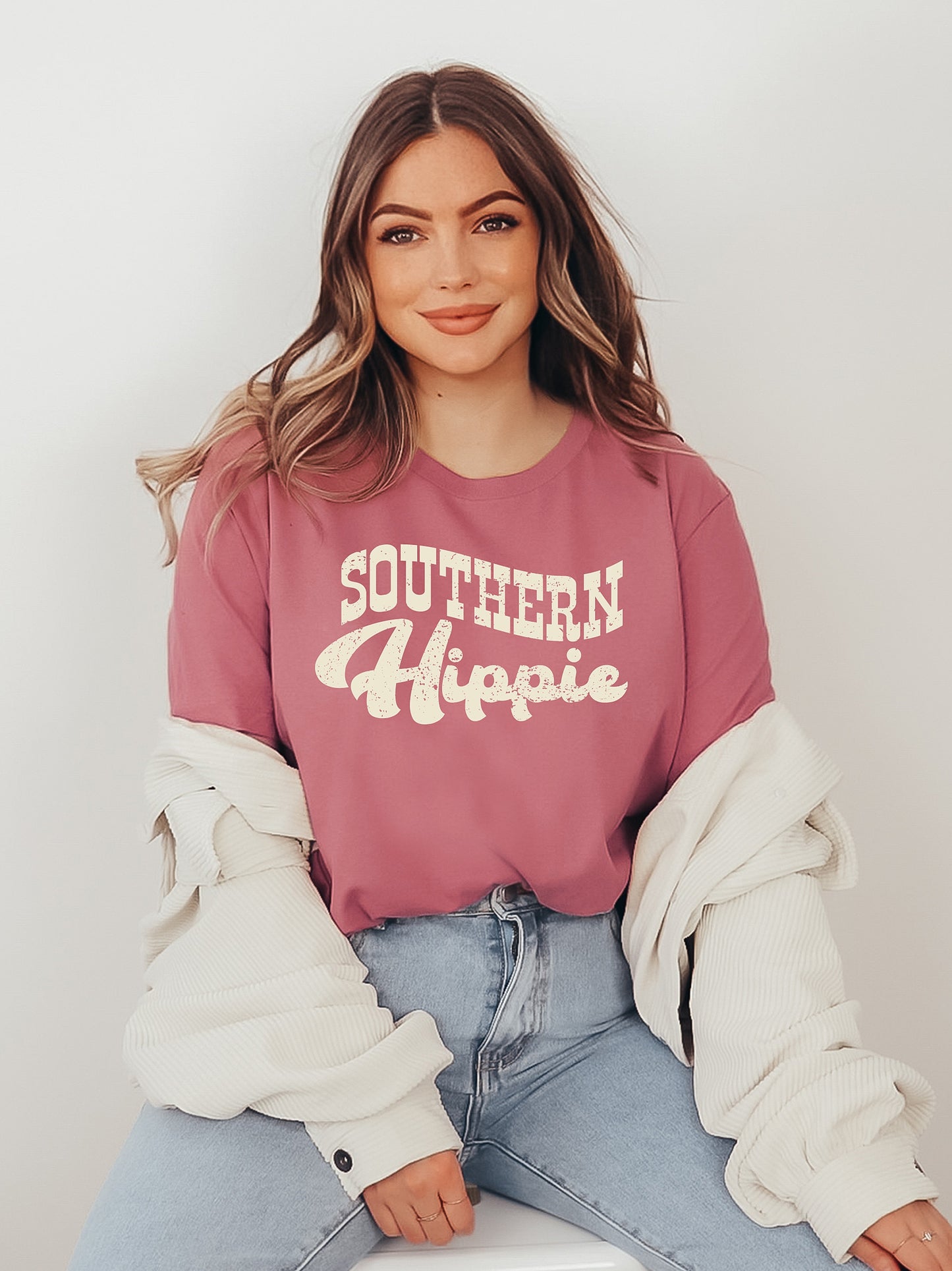 Southern Hippie Mauve Graphic Tee