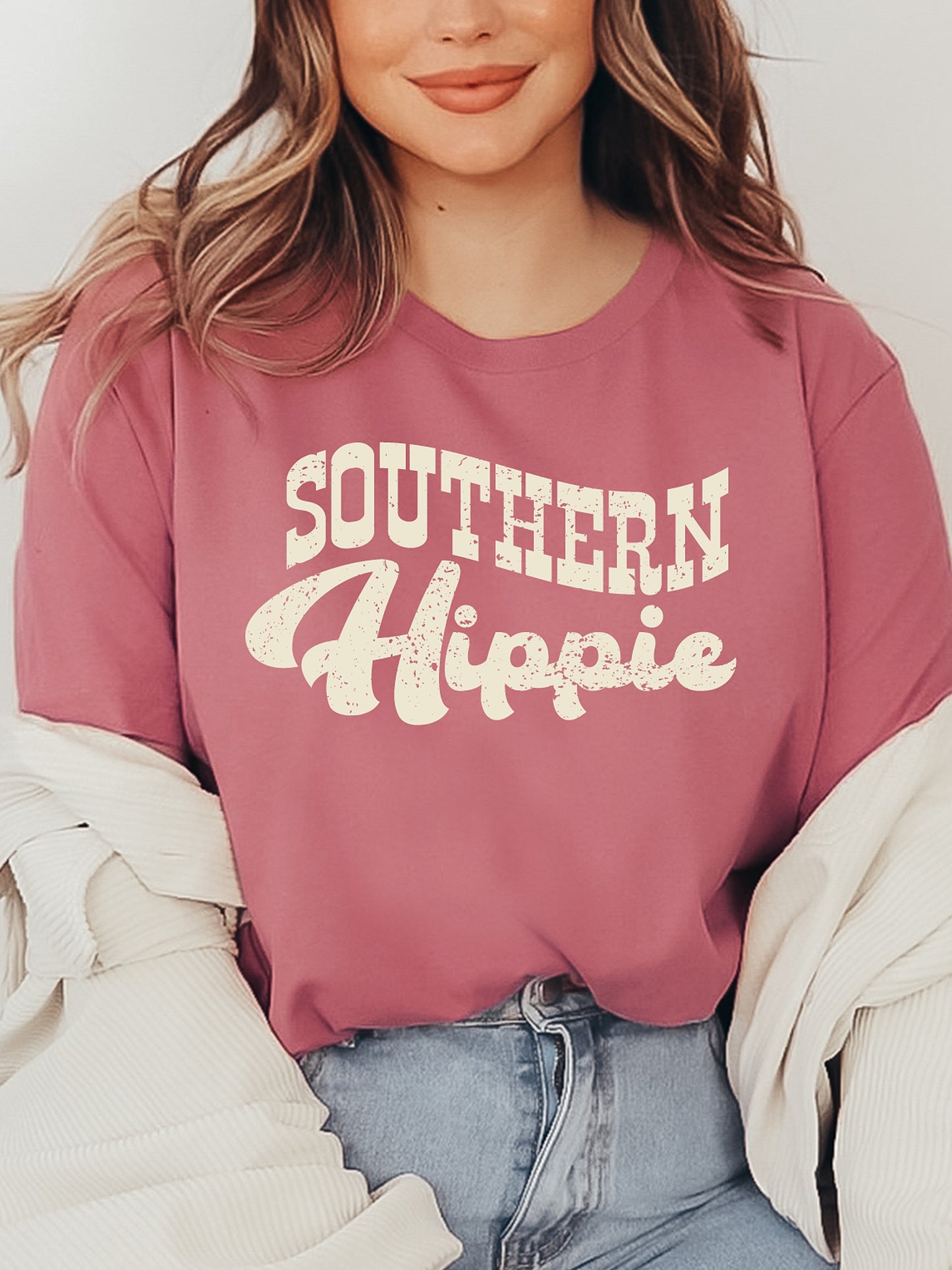 Southern Hippie Mauve Graphic Tee