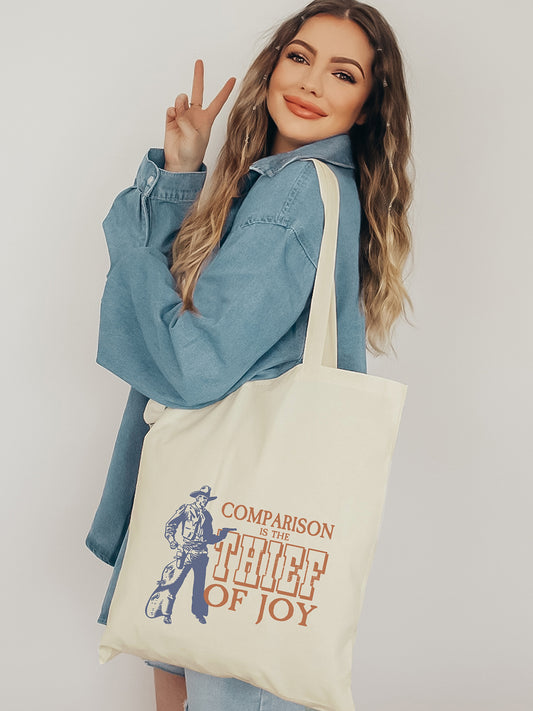 Thief Of Joy Cotton Canvas Tote Bag