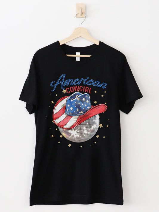 Disco Freedom Black Graphic Tee