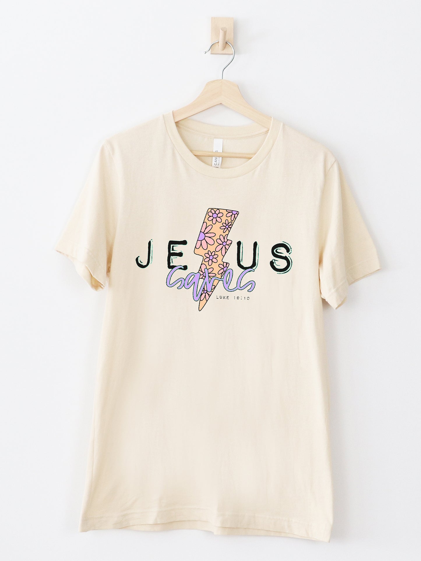 Jesus Saves Cream Graphic Tee