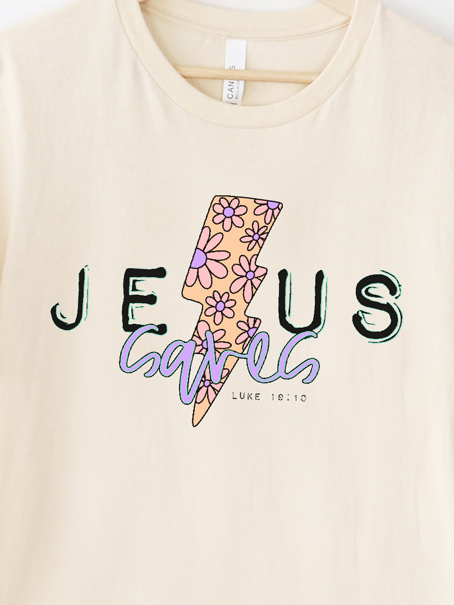 Jesus Saves Cream Graphic Tee