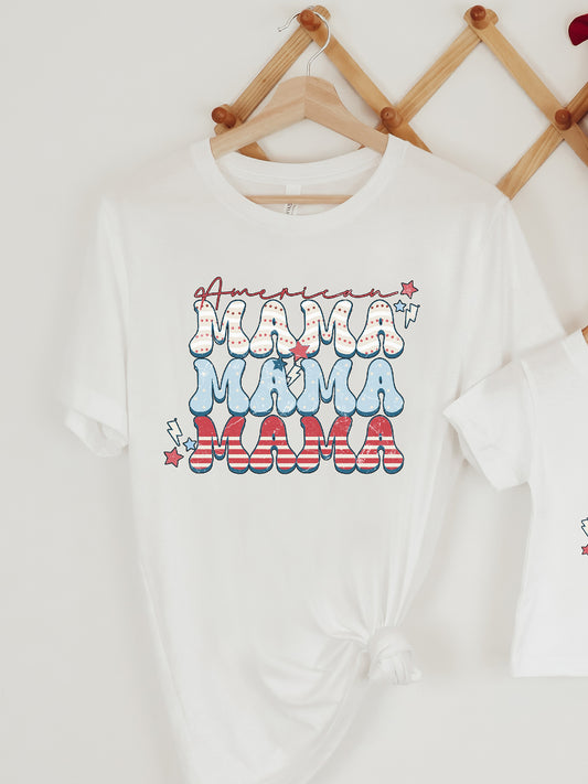 American Mama white Graphic Tee