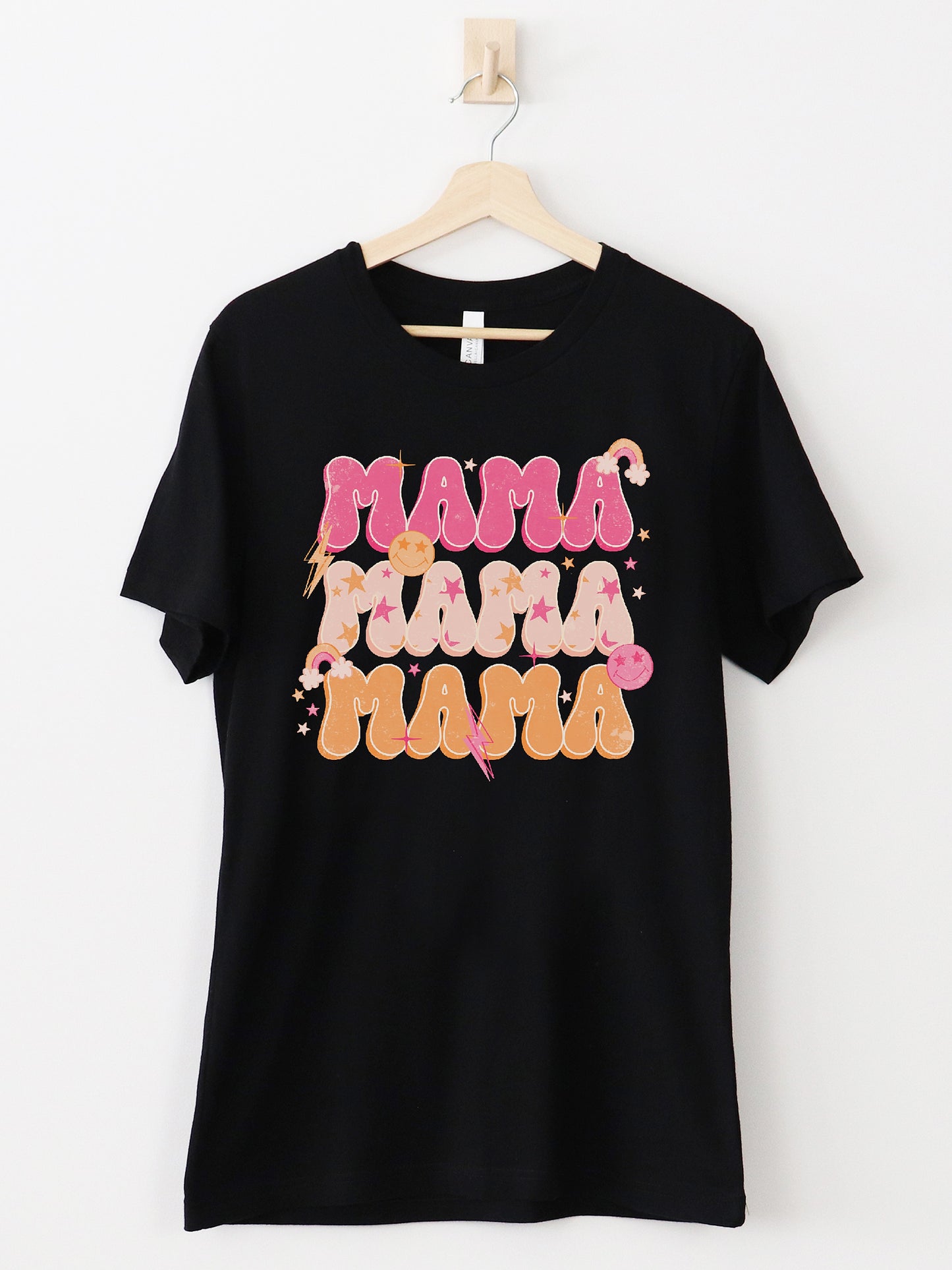 Mama Mama Mama Black Graphic Tee