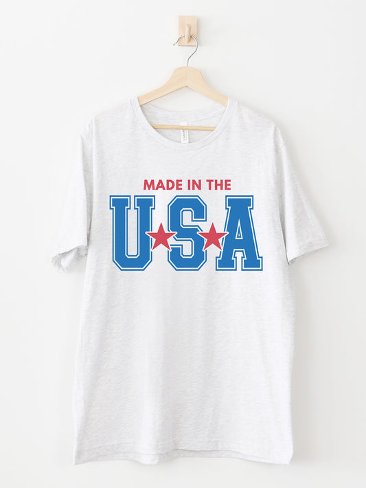 Made In The USA Ash Graphic Tee