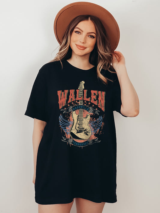 Wallen Black Graphic Tee