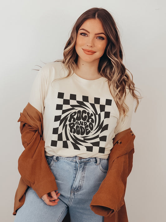 Rock and Rodeo Cream Graphic Tee