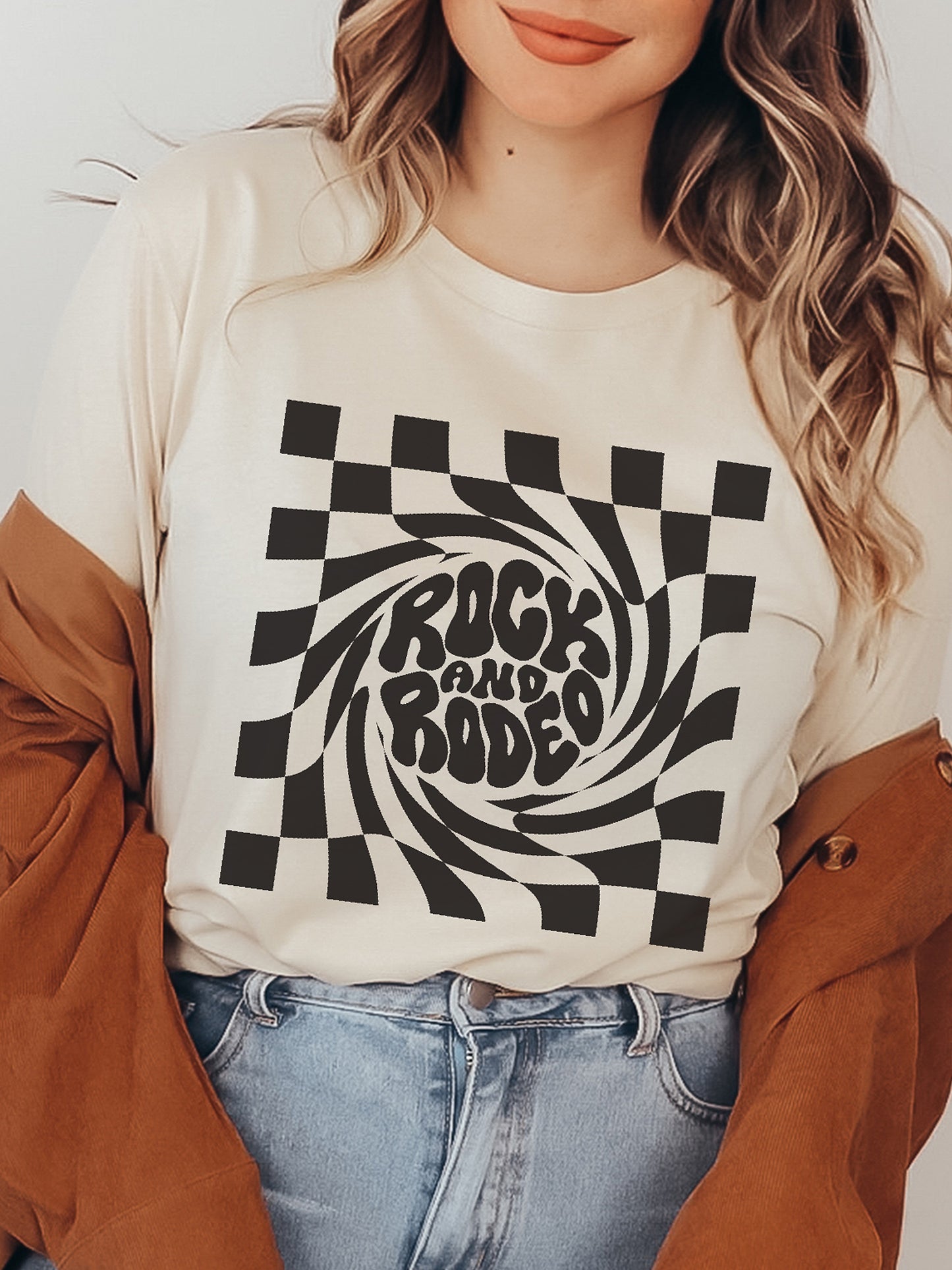 Rock and Rodeo Cream Graphic Tee