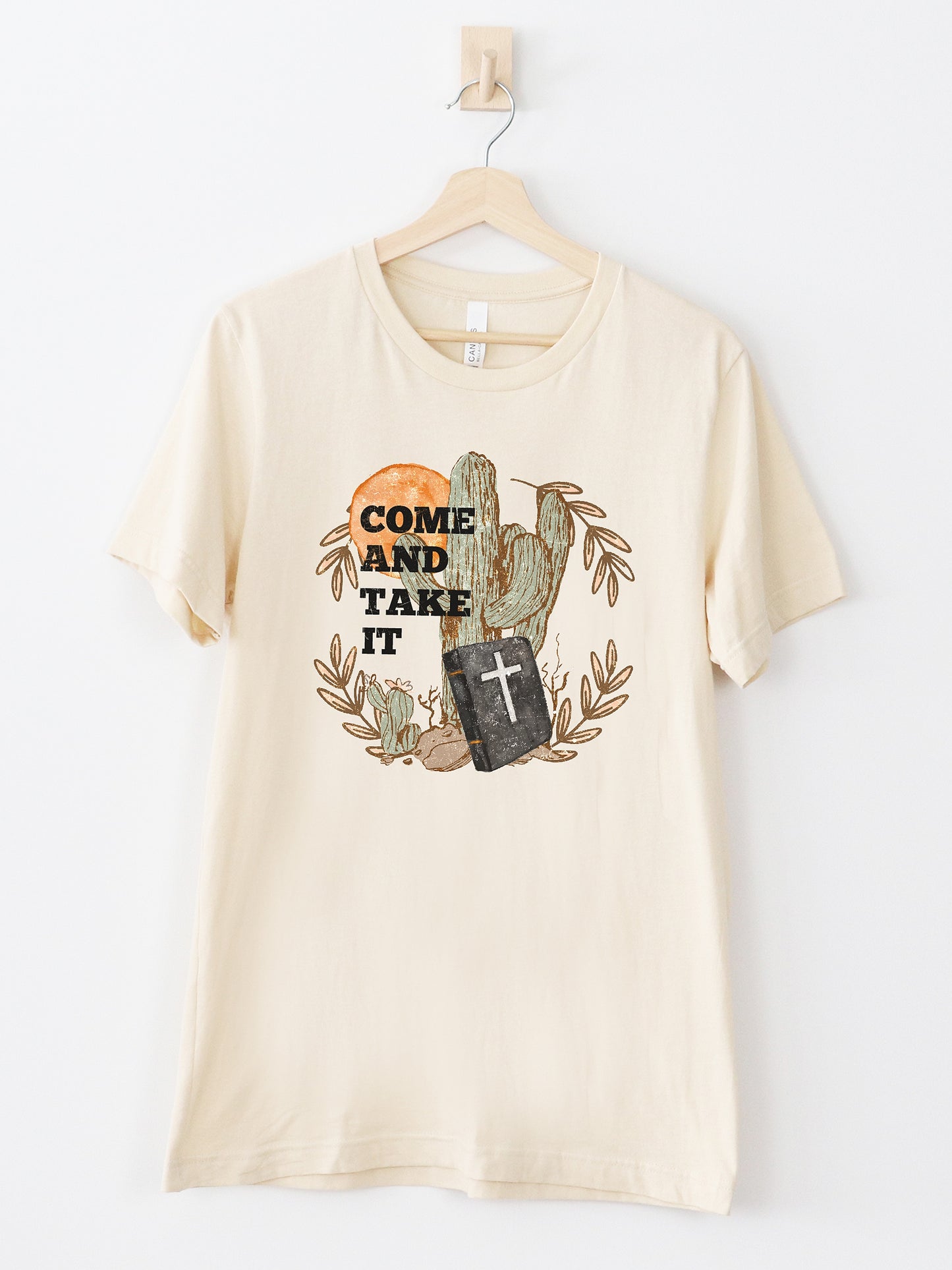 Come And Take It Cream Graphic Tee