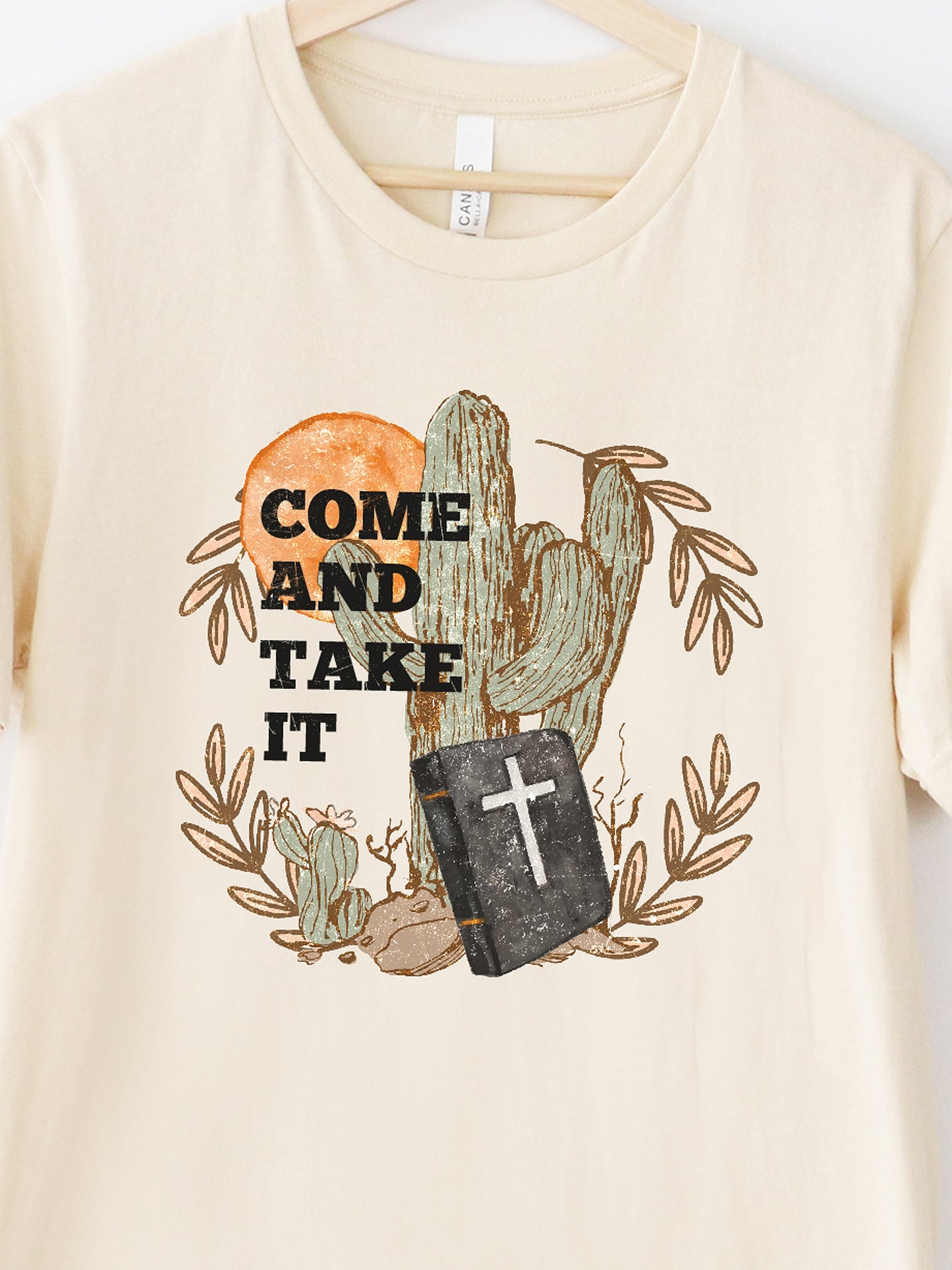 Come And Take It Cream Graphic Tee