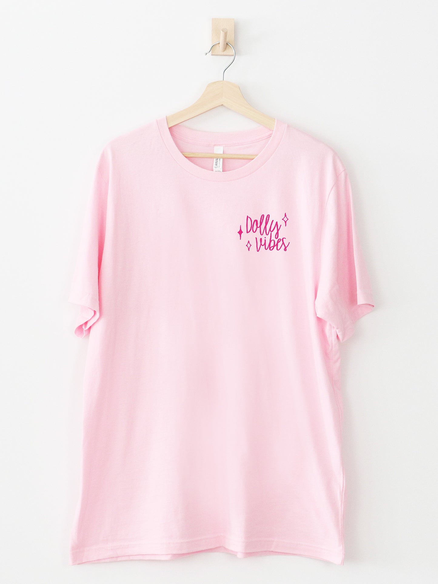 Dolly Vibes Light Pink Graphic Tee