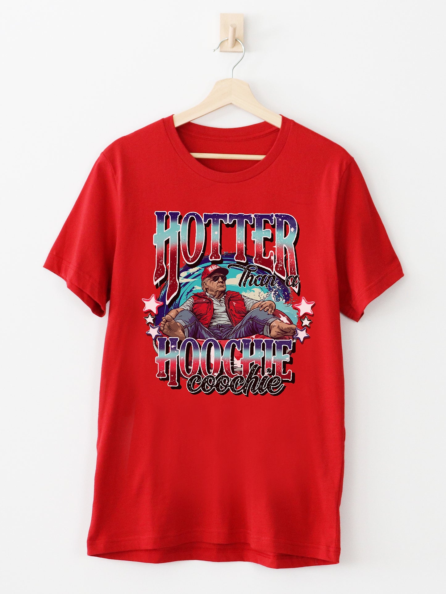 Hotter Than A Hoochie Coochie Red Graphic Tee