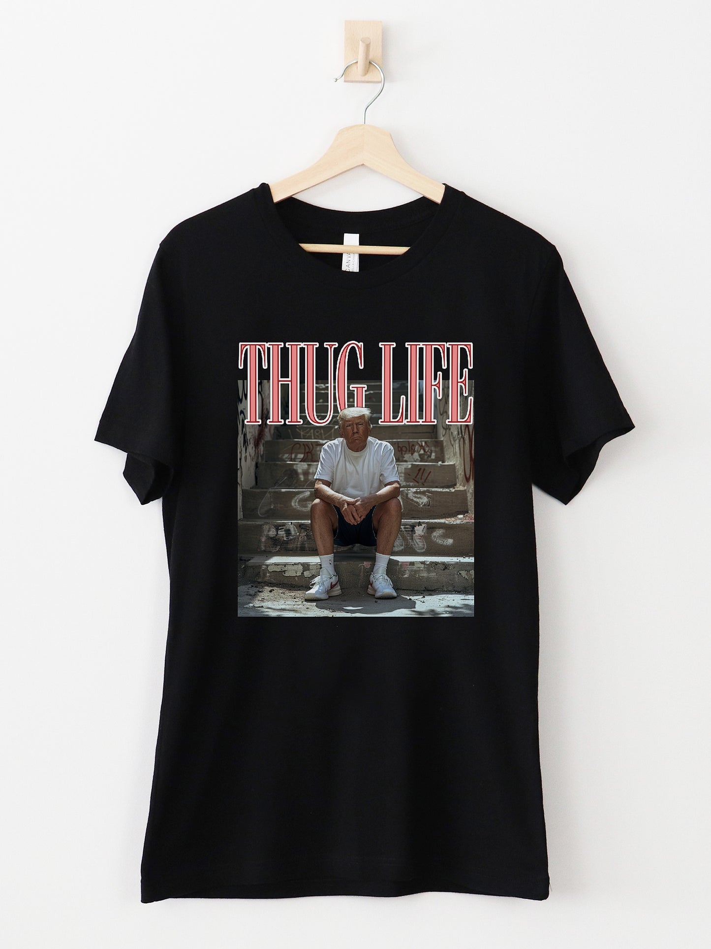 Thug Life Black Graphic Tee