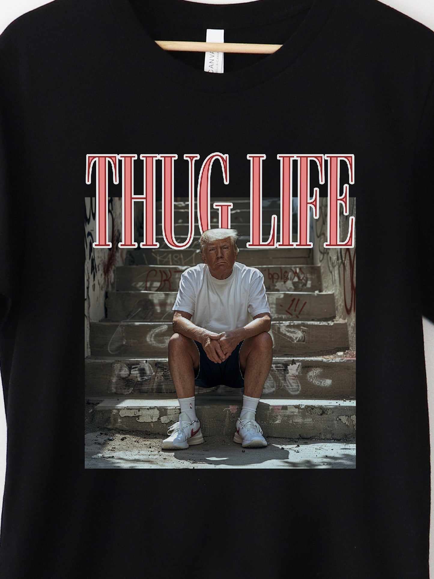 Thug Life Black Graphic Tee