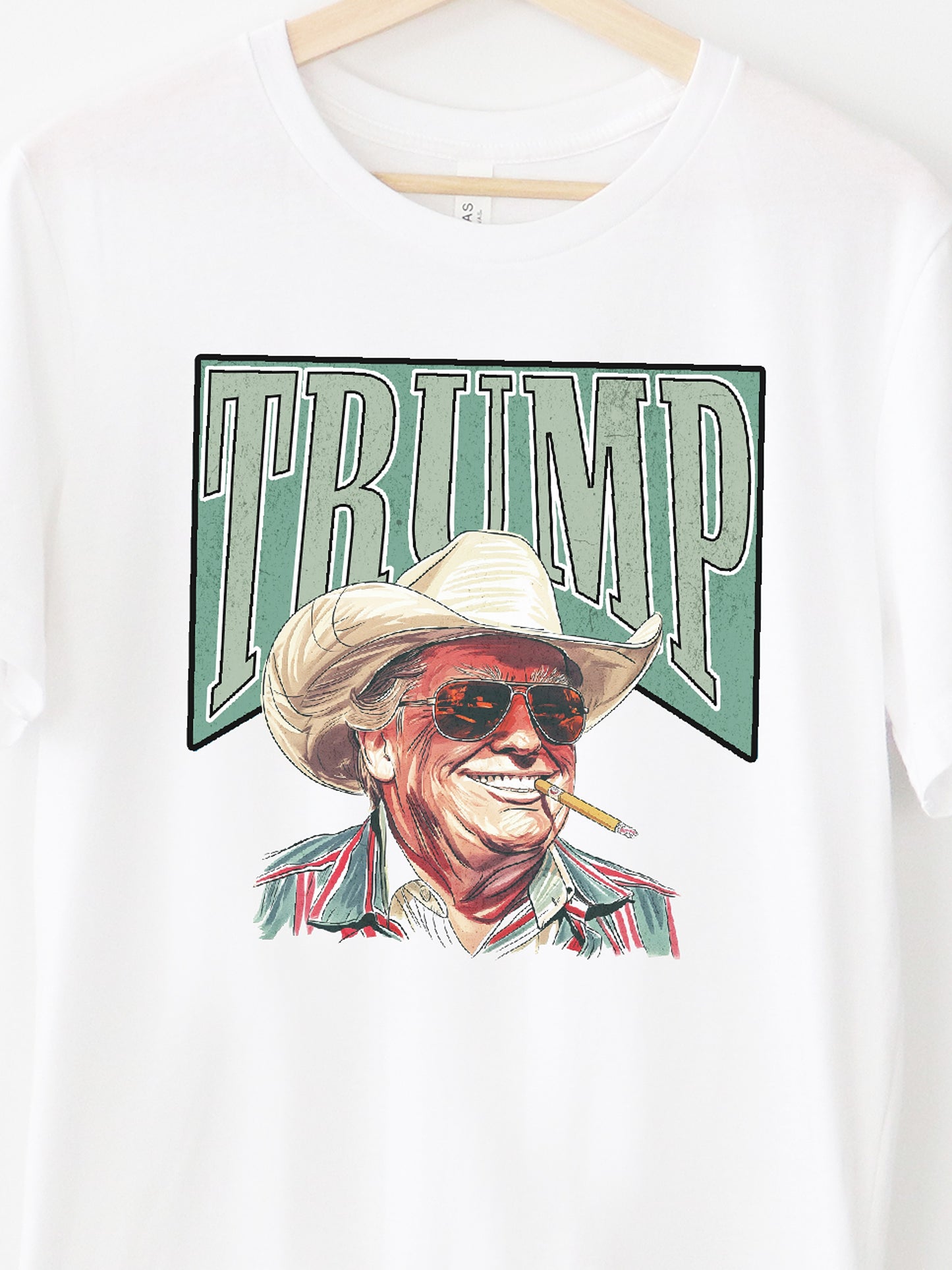 Western Trump White Graphic Tee