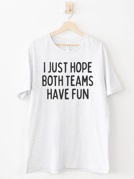 Both Teams Have Fun Ash Graphic Tee