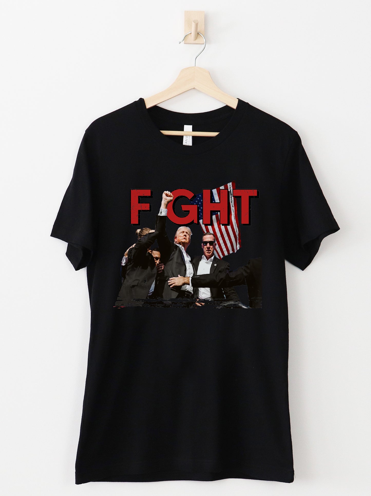 Fight Trump Black Graphic Tee