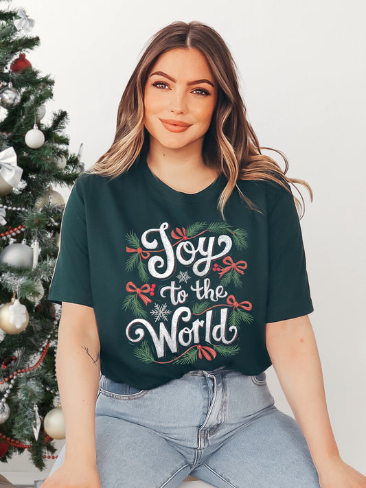 Joy To The World Forest Graphic Tee